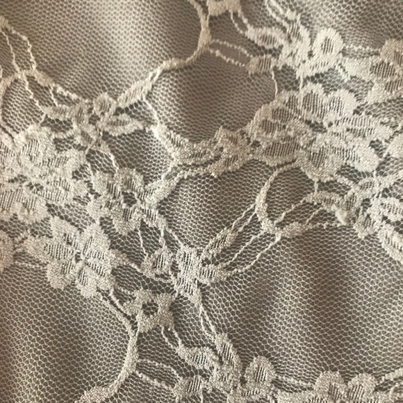 Nude Lace Knee Length Dress - Picture 3 of 4